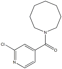 1-[(2-chloropyridin-4-yl)carbonyl]azocane Struktur