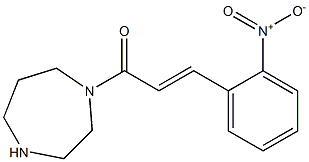 1-[(2E)-3-(2-nitrophenyl)prop-2-enoyl]-1,4-diazepane Struktur