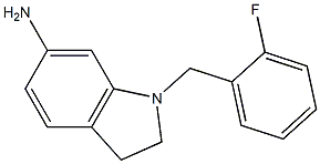 1-[(2-fluorophenyl)methyl]-2,3-dihydro-1H-indol-6-amine Struktur