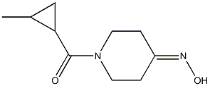 1-[(2-methylcyclopropyl)carbonyl]piperidin-4-one oxime Struktur