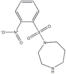 1-[(2-nitrophenyl)sulfonyl]-1,4-diazepane Struktur