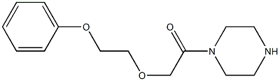 1-[(2-phenoxyethoxy)acetyl]piperazine Struktur