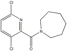 1-[(3,6-dichloropyridin-2-yl)carbonyl]azepane Struktur