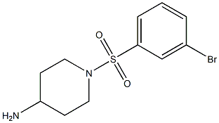 1-[(3-bromobenzene)sulfonyl]piperidin-4-amine Struktur