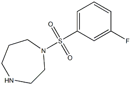 1-[(3-fluorophenyl)sulfonyl]-1,4-diazepane Struktur