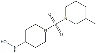 1-[(3-methylpiperidine-1-)sulfonyl]piperidine-4-hydroxylamine Struktur