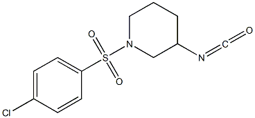 1-[(4-chlorobenzene)sulfonyl]-3-isocyanatopiperidine Struktur