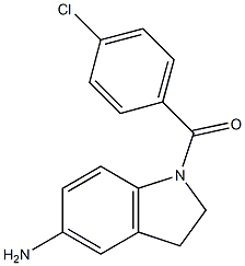 1-[(4-chlorophenyl)carbonyl]-2,3-dihydro-1H-indol-5-amine Struktur