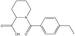 1-[(4-ethylphenyl)carbonyl]piperidine-2-carboxylic acid Struktur