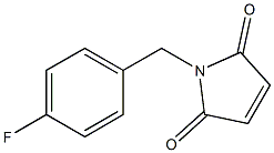 1-[(4-fluorophenyl)methyl]-2,5-dihydro-1H-pyrrole-2,5-dione Struktur