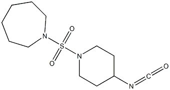 1-[(4-isocyanatopiperidine-1-)sulfonyl]azepane Struktur