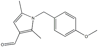 1-[(4-methoxyphenyl)methyl]-2,5-dimethyl-1H-pyrrole-3-carbaldehyde Struktur