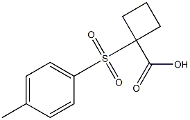 1-[(4-methylphenyl)sulfonyl]cyclobutanecarboxylic acid Struktur