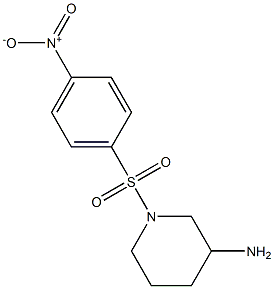 1-[(4-nitrobenzene)sulfonyl]piperidin-3-amine Struktur