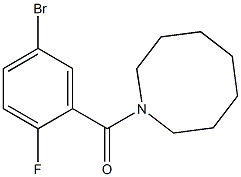 1-[(5-bromo-2-fluorophenyl)carbonyl]azocane Struktur