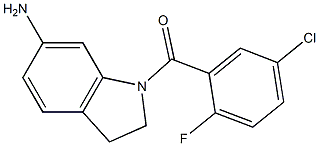 1-[(5-chloro-2-fluorophenyl)carbonyl]-2,3-dihydro-1H-indol-6-amine Struktur