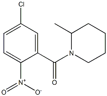 1-[(5-chloro-2-nitrophenyl)carbonyl]-2-methylpiperidine Struktur