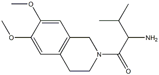 1-[(6,7-dimethoxy-3,4-dihydroisoquinolin-2(1H)-yl)carbonyl]-2-methylpropylamine Struktur