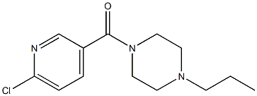 1-[(6-chloropyridin-3-yl)carbonyl]-4-propylpiperazine Struktur