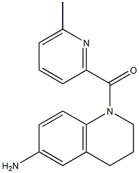 1-[(6-methylpyridin-2-yl)carbonyl]-1,2,3,4-tetrahydroquinolin-6-amine Struktur