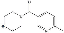 1-[(6-methylpyridin-3-yl)carbonyl]piperazine Struktur