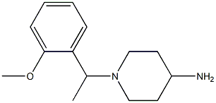 1-[1-(2-methoxyphenyl)ethyl]piperidin-4-amine Struktur