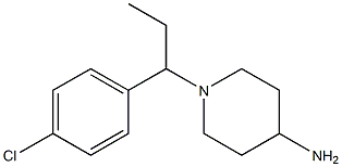 1-[1-(4-chlorophenyl)propyl]piperidin-4-amine Struktur