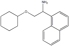 1-[1-amino-2-(cyclohexyloxy)ethyl]naphthalene Struktur