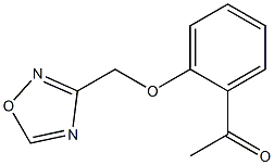 1-[2-(1,2,4-oxadiazol-3-ylmethoxy)phenyl]ethan-1-one Struktur