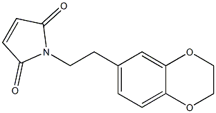 1-[2-(2,3-dihydro-1,4-benzodioxin-6-yl)ethyl]-2,5-dihydro-1H-pyrrole-2,5-dione Struktur