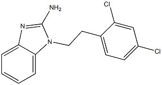 1-[2-(2,4-dichlorophenyl)ethyl]-1H-1,3-benzodiazol-2-amine Struktur