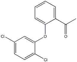 1-[2-(2,5-dichlorophenoxy)phenyl]ethan-1-one Struktur