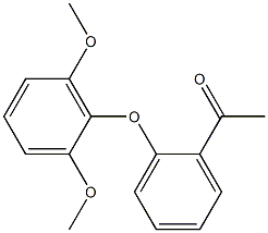 1-[2-(2,6-dimethoxyphenoxy)phenyl]ethan-1-one Struktur