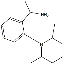 1-[2-(2,6-dimethylpiperidin-1-yl)phenyl]ethan-1-amine Struktur