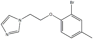 1-[2-(2-bromo-4-methylphenoxy)ethyl]-1H-imidazole Struktur