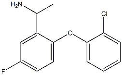 1-[2-(2-chlorophenoxy)-5-fluorophenyl]ethan-1-amine Struktur