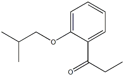 1-[2-(2-methylpropoxy)phenyl]propan-1-one Struktur