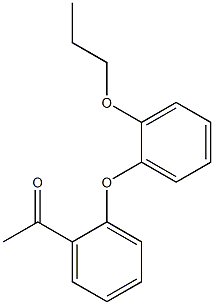 1-[2-(2-propoxyphenoxy)phenyl]ethan-1-one Struktur