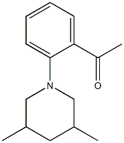 1-[2-(3,5-dimethylpiperidin-1-yl)phenyl]ethan-1-one Struktur