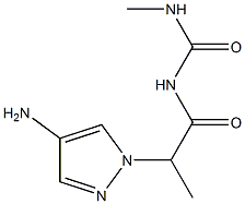 1-[2-(4-amino-1H-pyrazol-1-yl)propanoyl]-3-methylurea Struktur