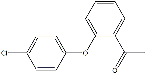 1-[2-(4-chlorophenoxy)phenyl]ethan-1-one Struktur