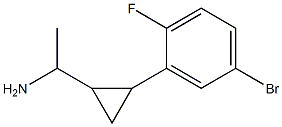 1-[2-(5-bromo-2-fluorophenyl)cyclopropyl]ethan-1-amine Struktur