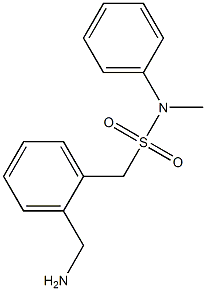 1-[2-(aminomethyl)phenyl]-N-methyl-N-phenylmethanesulfonamide Struktur