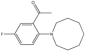 1-[2-(azocan-1-yl)-5-fluorophenyl]ethan-1-one Struktur