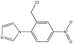 1-[2-(chloromethyl)-4-nitrophenyl]-1H-imidazole Struktur