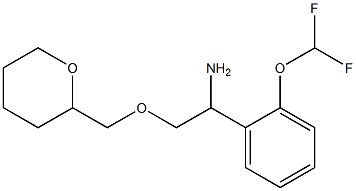 1-[2-(difluoromethoxy)phenyl]-2-(oxan-2-ylmethoxy)ethan-1-amine Struktur