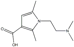 1-[2-(dimethylamino)ethyl]-2,5-dimethyl-1H-pyrrole-3-carboxylic acid Struktur