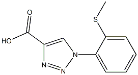 1-[2-(methylsulfanyl)phenyl]-1H-1,2,3-triazole-4-carboxylic acid Struktur