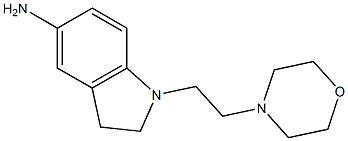 1-[2-(morpholin-4-yl)ethyl]-2,3-dihydro-1H-indol-5-amine Struktur