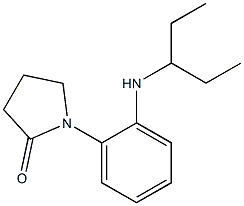 1-[2-(pentan-3-ylamino)phenyl]pyrrolidin-2-one Struktur